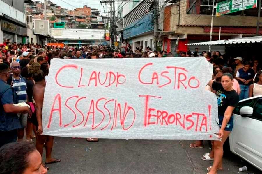 El gobernador afín a Bolsonaro y la policía militar perpetran una masacre en Río de Janeiro